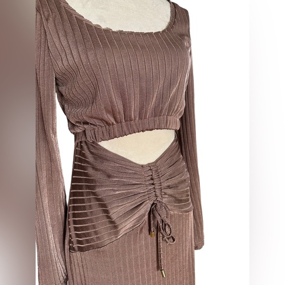 Free People X Revolve one and only cutout maxi dress in color bunny - Picture 5 of 12